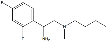 [2-amino-2-(2,4-difluorophenyl)ethyl](butyl)methylamine 结构式