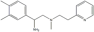 [2-amino-2-(3,4-dimethylphenyl)ethyl](methyl)[2-(pyridin-2-yl)ethyl]amine 结构式