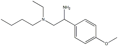 [2-amino-2-(4-methoxyphenyl)ethyl](butyl)ethylamine 结构式