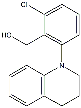 [2-chloro-6-(1,2,3,4-tetrahydroquinolin-1-yl)phenyl]methanol 结构式