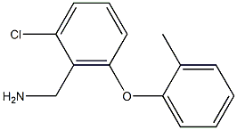 [2-chloro-6-(2-methylphenoxy)phenyl]methanamine 结构式