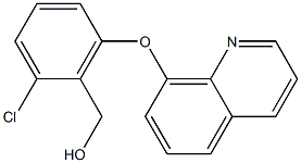 [2-chloro-6-(quinolin-8-yloxy)phenyl]methanol 结构式