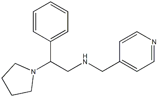 [2-phenyl-2-(pyrrolidin-1-yl)ethyl](pyridin-4-ylmethyl)amine 结构式