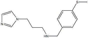 [3-(1H-imidazol-1-yl)propyl]({[4-(methylsulfanyl)phenyl]methyl})amine 结构式