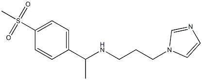 [3-(1H-imidazol-1-yl)propyl][1-(4-methanesulfonylphenyl)ethyl]amine 结构式