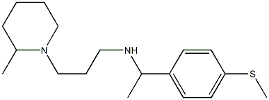 [3-(2-methylpiperidin-1-yl)propyl]({1-[4-(methylsulfanyl)phenyl]ethyl})amine 结构式