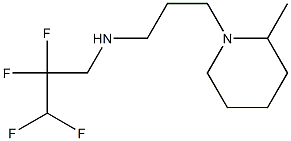 [3-(2-methylpiperidin-1-yl)propyl](2,2,3,3-tetrafluoropropyl)amine 结构式
