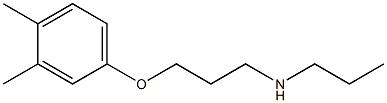 [3-(3,4-dimethylphenoxy)propyl](propyl)amine 结构式