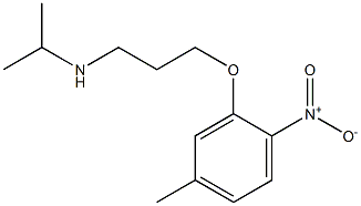 [3-(5-methyl-2-nitrophenoxy)propyl](propan-2-yl)amine 结构式