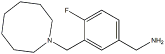 [3-(azocan-1-ylmethyl)-4-fluorophenyl]methanamine 结构式