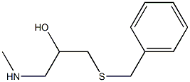 [3-(benzylsulfanyl)-2-hydroxypropyl](methyl)amine 结构式