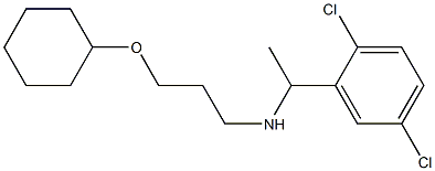 [3-(cyclohexyloxy)propyl][1-(2,5-dichlorophenyl)ethyl]amine 结构式