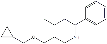 [3-(cyclopropylmethoxy)propyl](1-phenylbutyl)amine 结构式