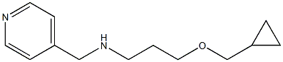 [3-(cyclopropylmethoxy)propyl](pyridin-4-ylmethyl)amine 结构式