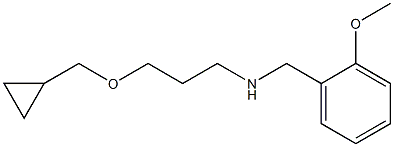 [3-(cyclopropylmethoxy)propyl][(2-methoxyphenyl)methyl]amine 结构式