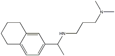[3-(dimethylamino)propyl][1-(5,6,7,8-tetrahydronaphthalen-2-yl)ethyl]amine 结构式