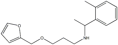 [3-(furan-2-ylmethoxy)propyl][1-(2-methylphenyl)ethyl]amine 结构式