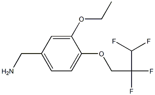[3-ethoxy-4-(2,2,3,3-tetrafluoropropoxy)phenyl]methanamine 结构式