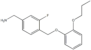 [3-fluoro-4-(2-propoxyphenoxymethyl)phenyl]methanamine 结构式