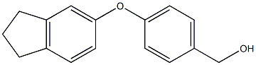 [4-(2,3-dihydro-1H-inden-5-yloxy)phenyl]methanol 结构式