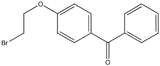 [4-(2-bromoethoxy)phenyl](phenyl)methanone 结构式