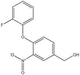 [4-(2-fluorophenoxy)-3-nitrophenyl]methanol 结构式