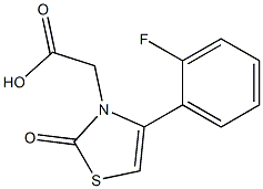 [4-(2-fluorophenyl)-2-oxo-1,3-thiazol-3(2H)-yl]acetic acid 结构式