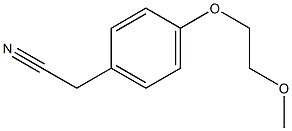 [4-(2-methoxyethoxy)phenyl]acetonitrile 结构式