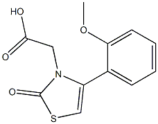 [4-(2-methoxyphenyl)-2-oxo-1,3-thiazol-3(2H)-yl]acetic acid 结构式