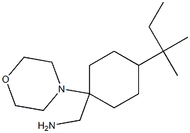 [4-(2-methylbutan-2-yl)-1-(morpholin-4-yl)cyclohexyl]methanamine 结构式
