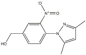 [4-(3,5-dimethyl-1H-pyrazol-1-yl)-3-nitrophenyl]methanol 结构式