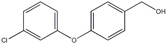 [4-(3-chlorophenoxy)phenyl]methanol 结构式