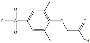 [4-(chlorosulfonyl)-2,6-dimethylphenoxy]acetic acid 结构式