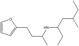 [4-(furan-2-yl)butan-2-yl](5-methylheptan-3-yl)amine 结构式