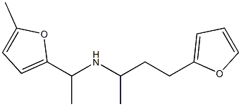 [4-(furan-2-yl)butan-2-yl][1-(5-methylfuran-2-yl)ethyl]amine 结构式