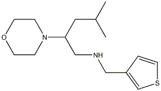 [4-methyl-2-(morpholin-4-yl)pentyl](thiophen-3-ylmethyl)amine 结构式