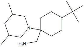 [4-tert-butyl-1-(3,5-dimethylpiperidin-1-yl)cyclohexyl]methanamine 结构式