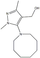 [5-(azocan-1-yl)-1,3-dimethyl-1H-pyrazol-4-yl]methanol 结构式