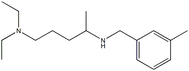[5-(diethylamino)pentan-2-yl][(3-methylphenyl)methyl]amine 结构式