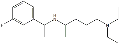 [5-(diethylamino)pentan-2-yl][1-(3-fluorophenyl)ethyl]amine 结构式