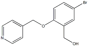 [5-bromo-2-(pyridin-4-ylmethoxy)phenyl]methanol 结构式