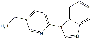 [6-(1H-benzimidazol-1-yl)pyridin-3-yl]methylamine 结构式