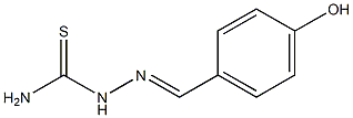 {[(4-hydroxyphenyl)methylidene]amino}thiourea 结构式
