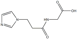 {[3-(1H-imidazol-1-yl)propanoyl]amino}acetic acid 结构式