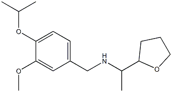 {[3-methoxy-4-(propan-2-yloxy)phenyl]methyl}[1-(oxolan-2-yl)ethyl]amine 结构式