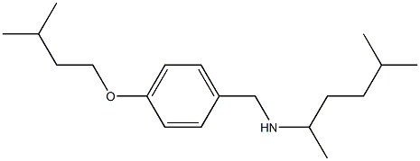 {[4-(3-methylbutoxy)phenyl]methyl}(5-methylhexan-2-yl)amine 结构式