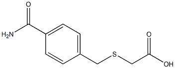 {[4-(aminocarbonyl)benzyl]thio}acetic acid 结构式