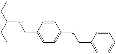 {[4-(benzyloxy)phenyl]methyl}(pentan-3-yl)amine 结构式