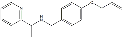 {[4-(prop-2-en-1-yloxy)phenyl]methyl}[1-(pyridin-2-yl)ethyl]amine 结构式