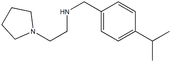{[4-(propan-2-yl)phenyl]methyl}[2-(pyrrolidin-1-yl)ethyl]amine 结构式